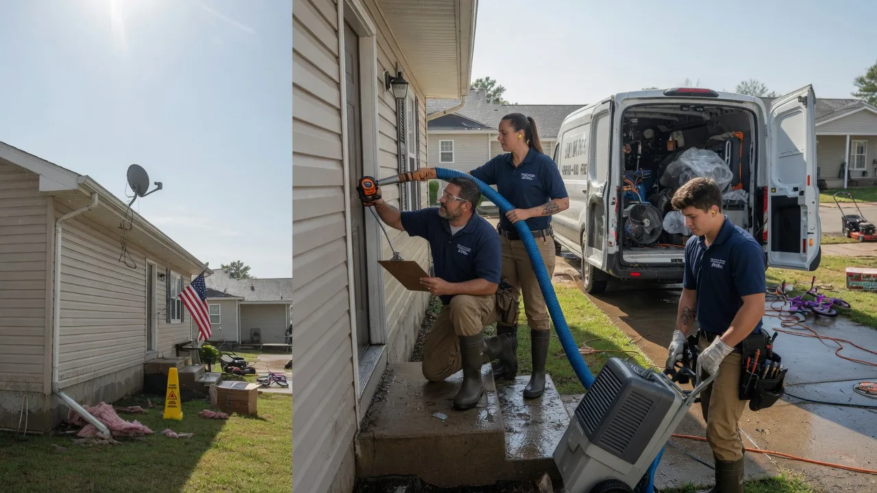 Ceiling Water Damage Restoration in Home, KS near me